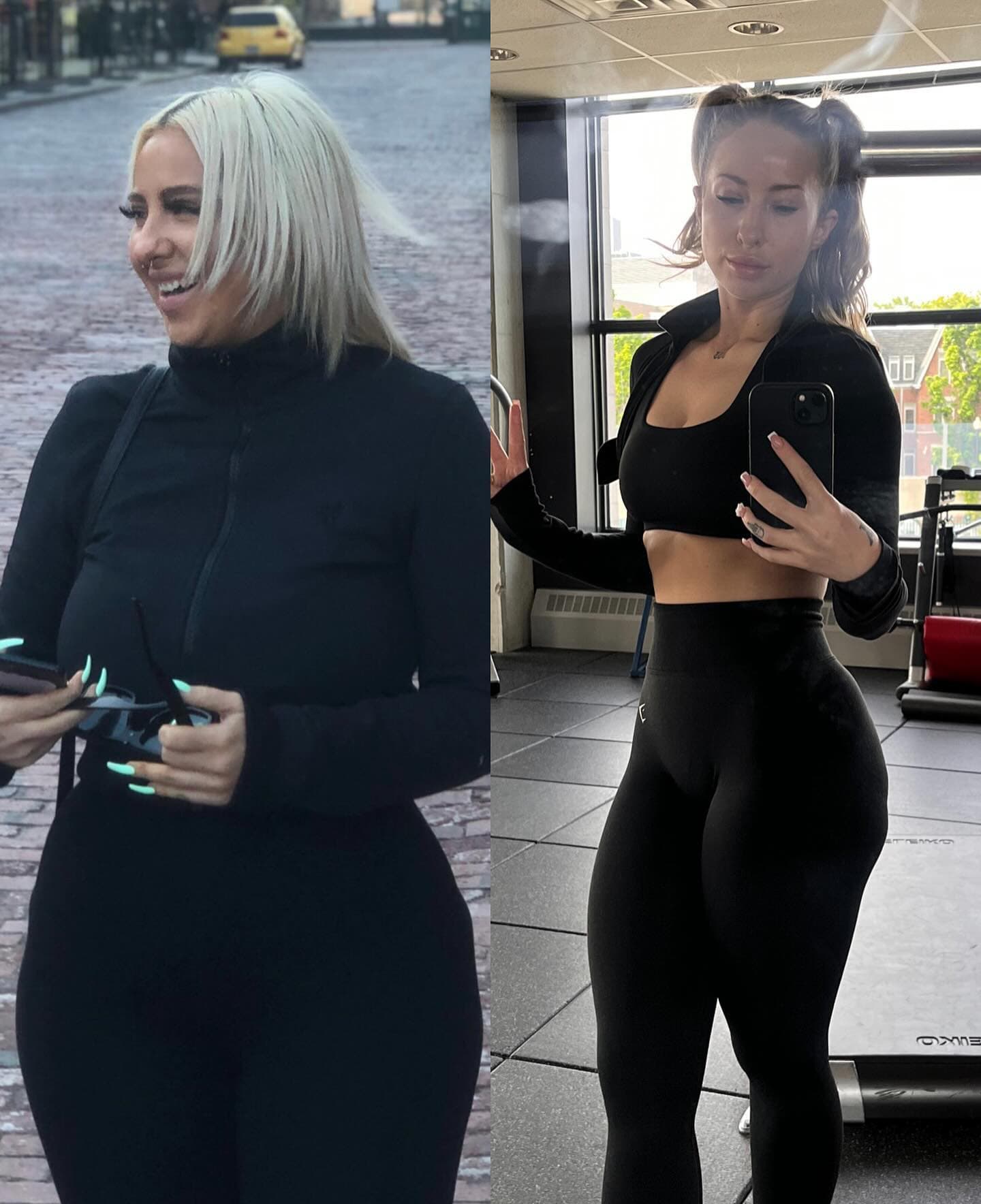 Ryan Valentine's body recomposition transformation, before and after